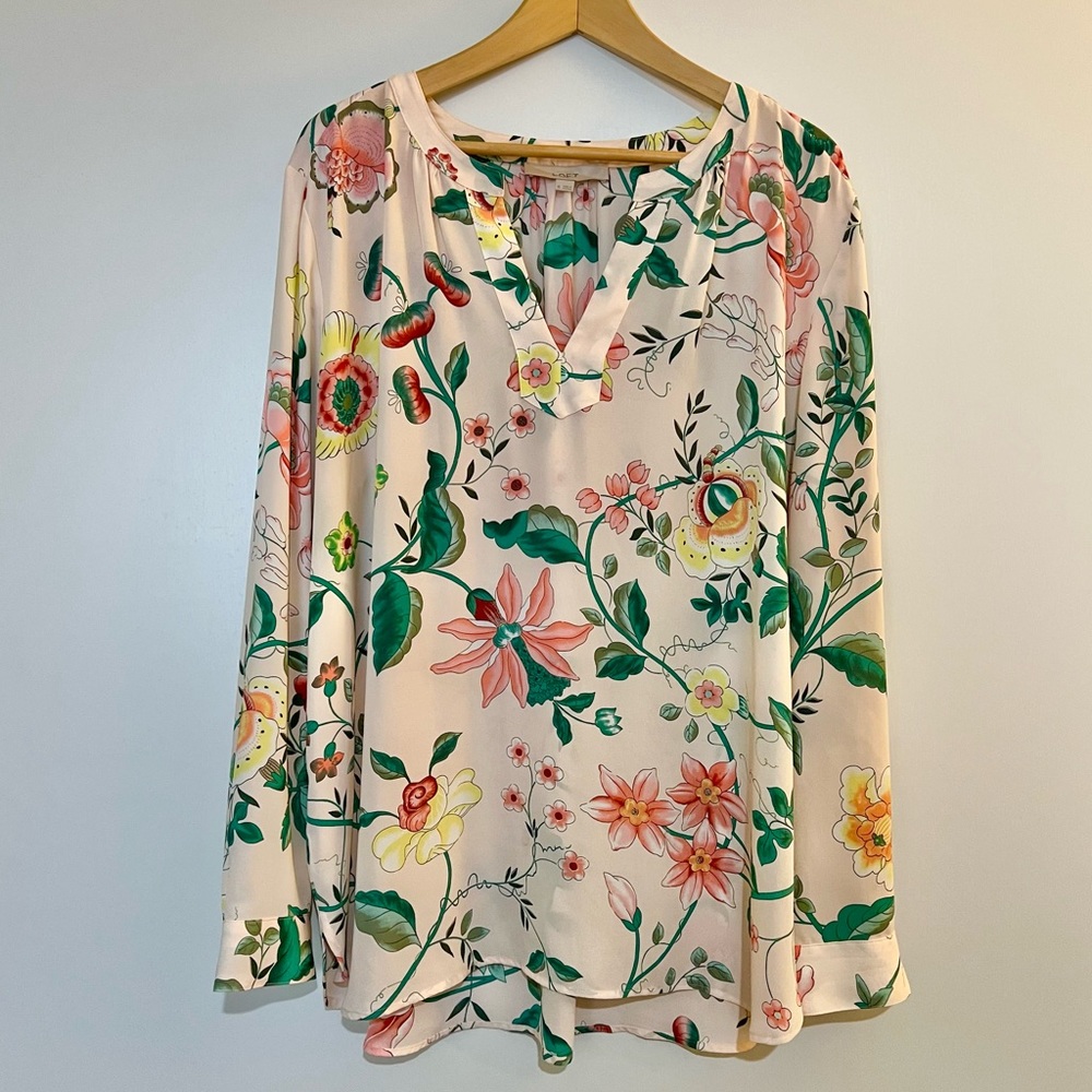LOFT Floral blouse